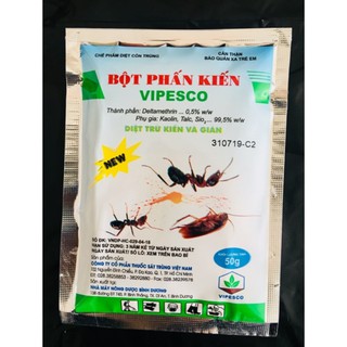 Phấn diệt kiến, gián 50 gam vipesco