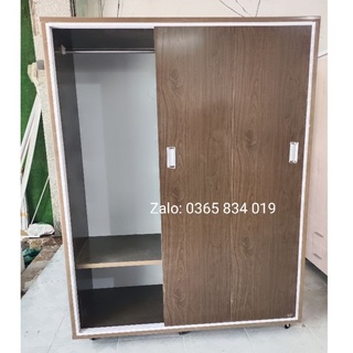 Tủ quần áo cửa lùa ngang 1m4 cao 1m8 sâu 50 nhựa đài loan l