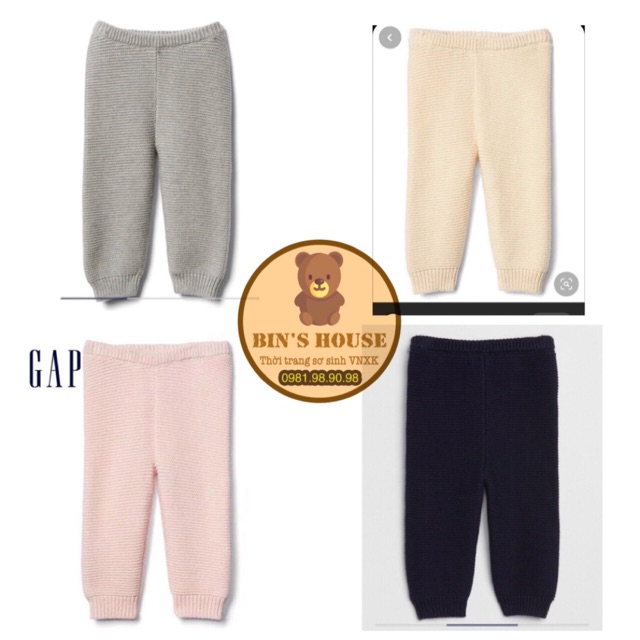 Quần len GAP sz 3-24M