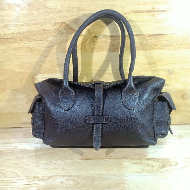 Túi xách công sở da thật secondhand (túi si, đồ si, hàng thùng, uyen2hand vintage) 070706