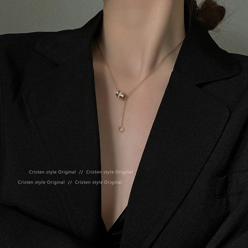 Vòng cổ Thép Titan Không Gỉ Nhẹ Sang Trọng Thời Trang Mùa Hè