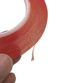 Cuộn 25m băng keo 2 mặt rộng 2mm siêu dính chịu nhiệt tốt