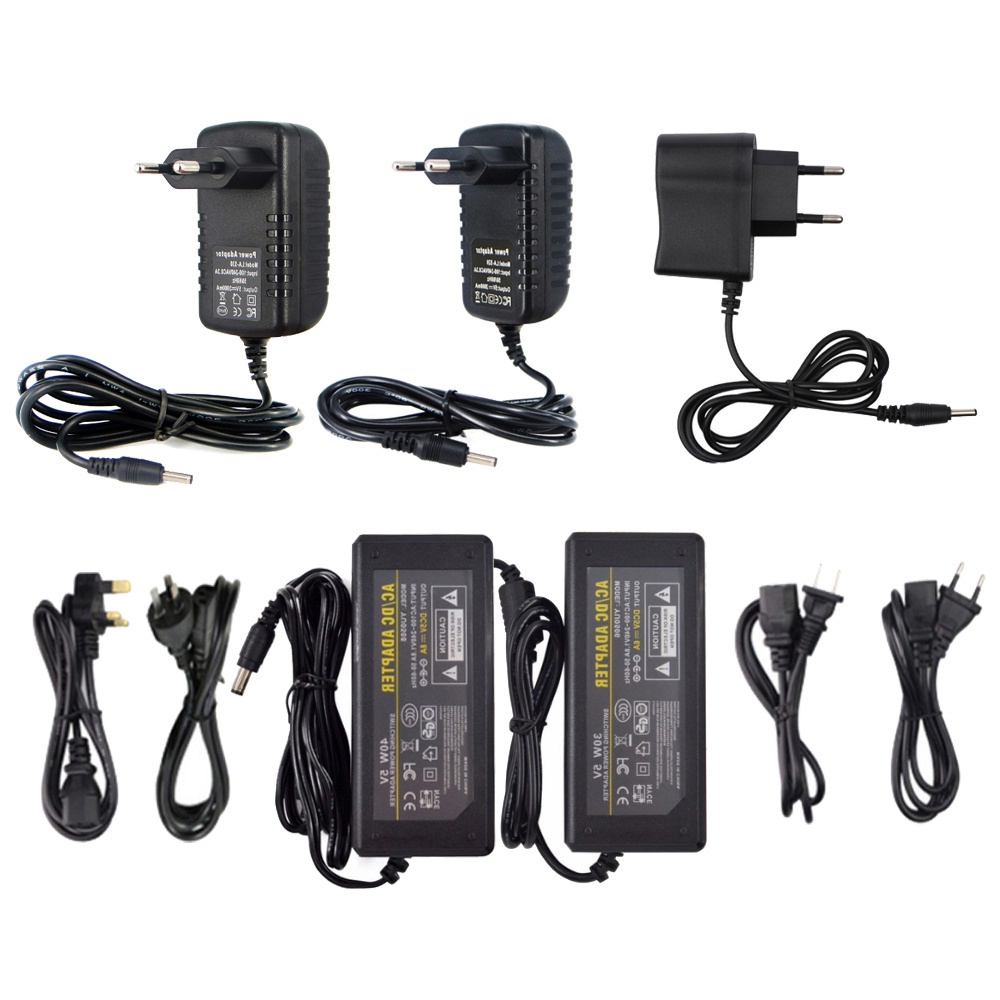 Bộ đổi nguồn dc5v 3a 6a 8a 10a 5.5 * 2.1 ~ 2.5mm đầu nối nữ bộ chuyển đổi biến áp nguồn ac110-220v