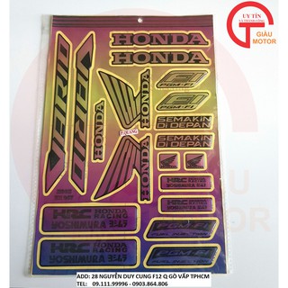 TẤM TEM DECAL PHẢN QUANG CHỮ VÀ LOGO NỔI KIỂU MỚI 2019 DÁN XE VARIO MẨU 3