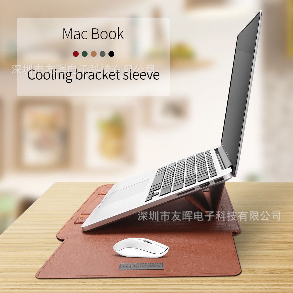 Bao Da Đựng Laptop 4 Trong 1 Cho Macbook Air Pro HP Lenovo Dell Acer Asus Notebook