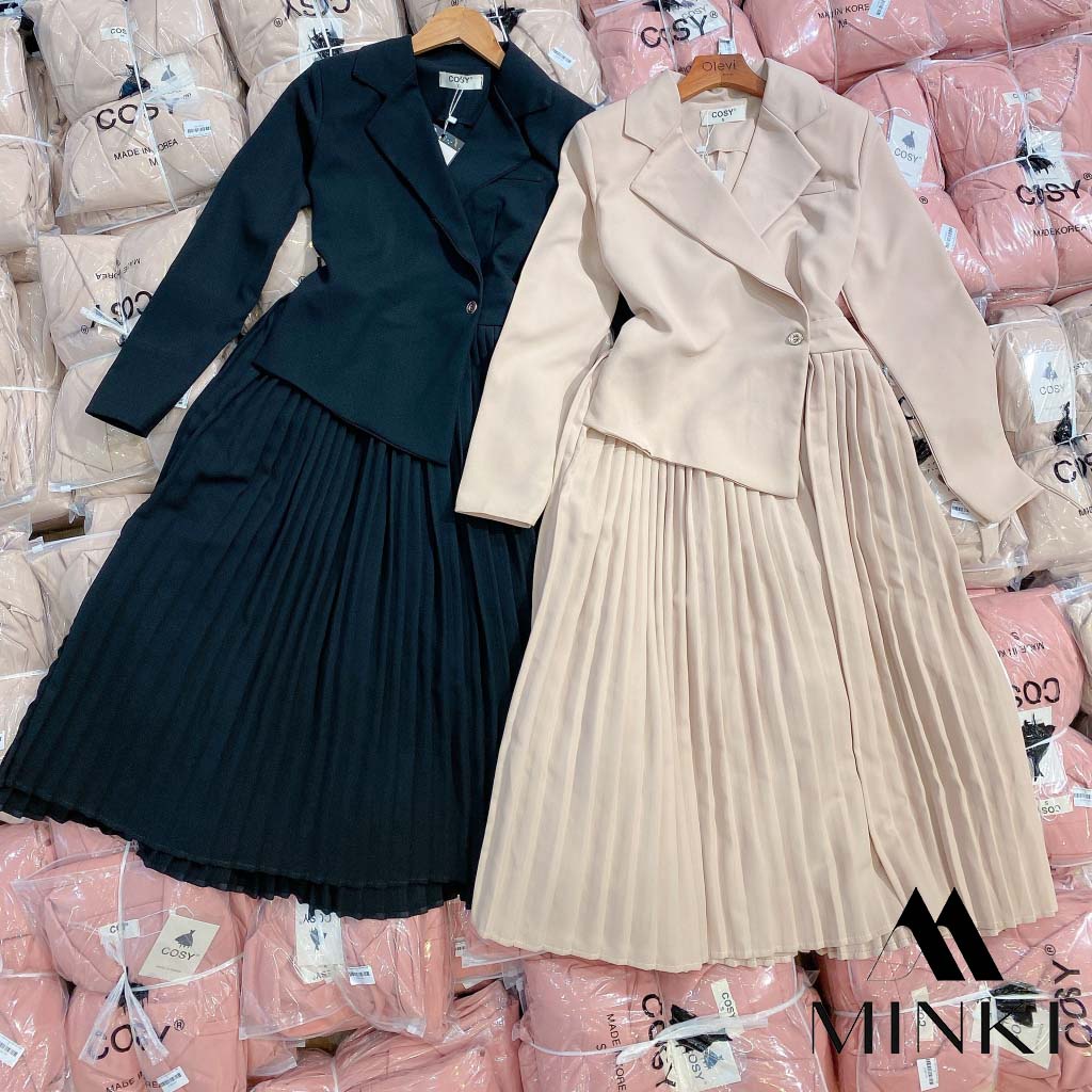 ĐẦM VEST HỒNG ĐEN NUDE DẬP LI - CHẤT LIỆU CAO CẤP - MÀU HỒNG / NUDE / ĐEN | BigBuy360 - bigbuy360.vn