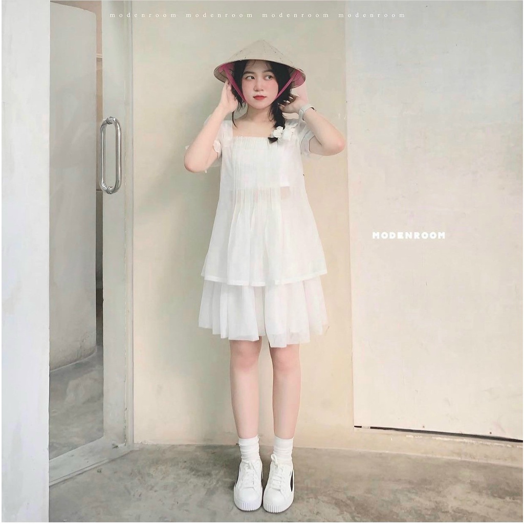 Set váy voan tơ 2 lớp phong cách tiểu thư dành cho nữ | BigBuy360 - bigbuy360.vn