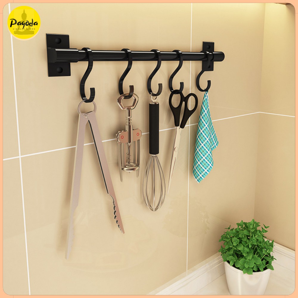 (Clip thực tế) Giá thanh treo dụng cụ bếp dán tường =&gt; SP mới giá ưu đãi =&gt; Follow shop nhận mã giảm giá