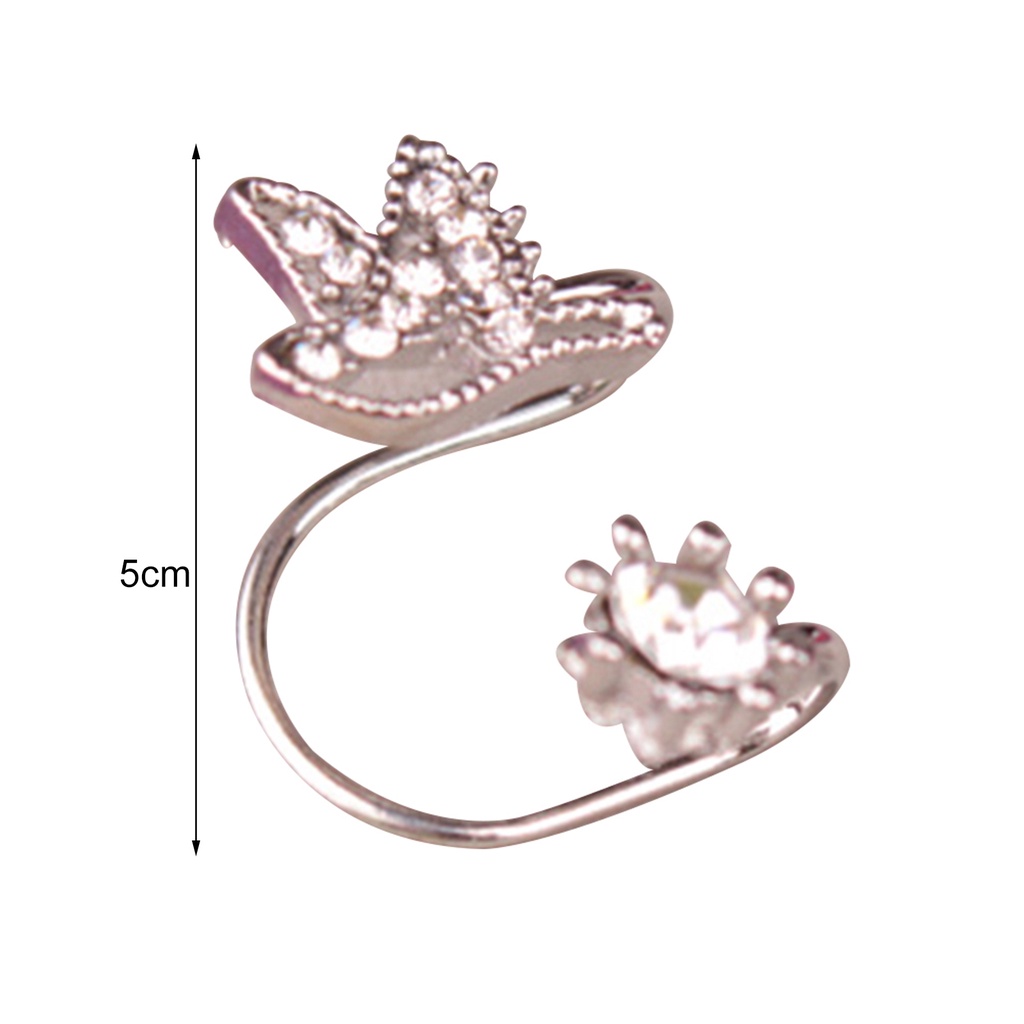 Khuyên Vành Tai Hình Chú Chim Đính Đá Thanh Lịch Cho Nữ