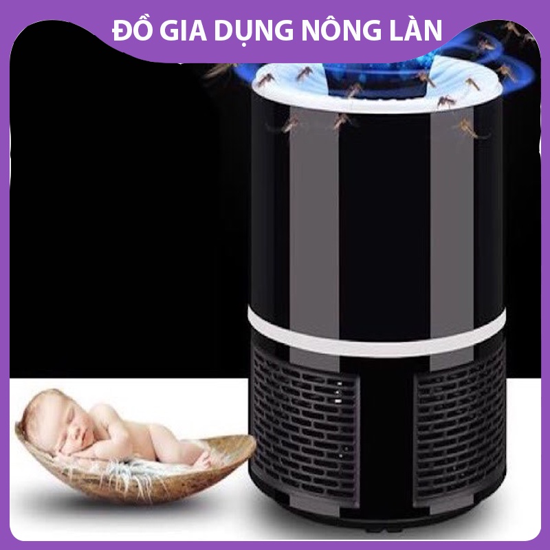 Đèn Bắt Muỗi, Hình Trụ, Cắm Cổng USB Thông Minh trắng, đenNL shop