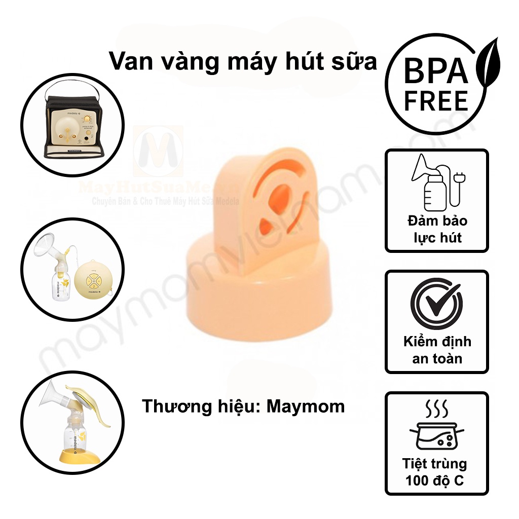 Van vàng máy hút sữa Medela Pump, Medela Harmony, Medela Swing đơn - SX bởi Maymom