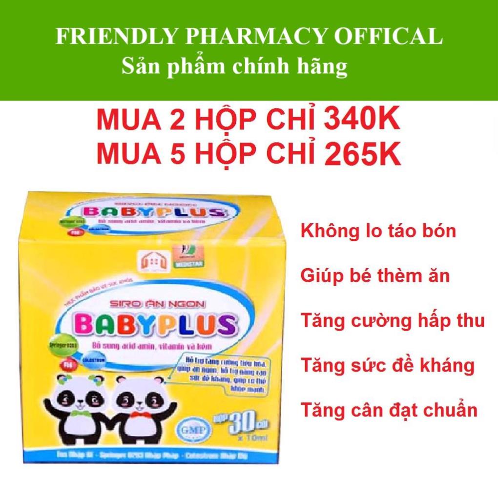 BabyPlus - Siro ăn ngon Hỗ trợ tăng cường tiêu hóa, giúp trẻ ăn ngon, tăng cân đạt chuẩn (30 gói)