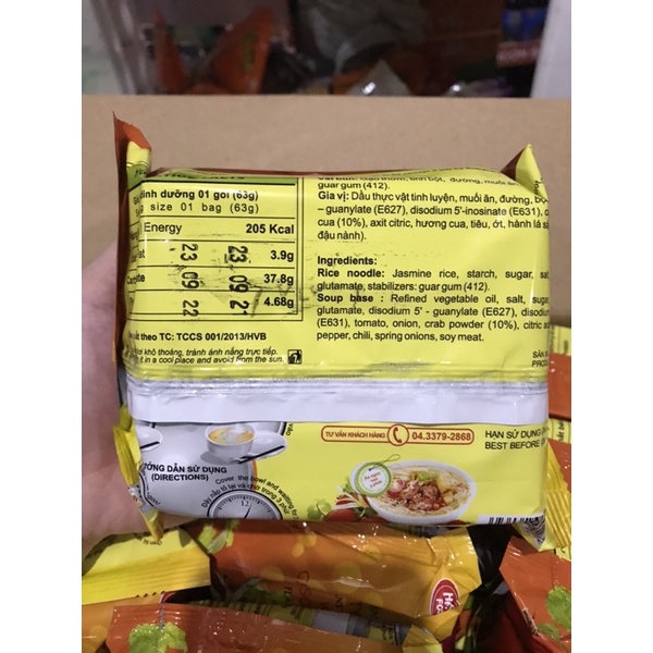 Bún Riêu Cua Phố Thị Gói 63g