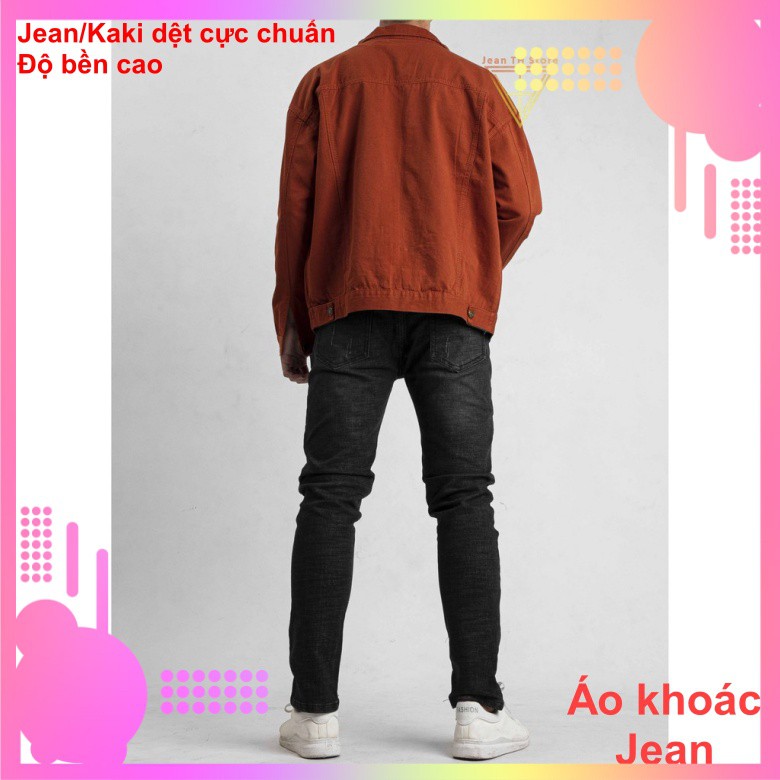 Áo khoác Kaki Nam nhiều màu, áo khoác Kaki Nữ form rộng Hàn Quốc phù hợp với mọi lứa tuổi lazashop22