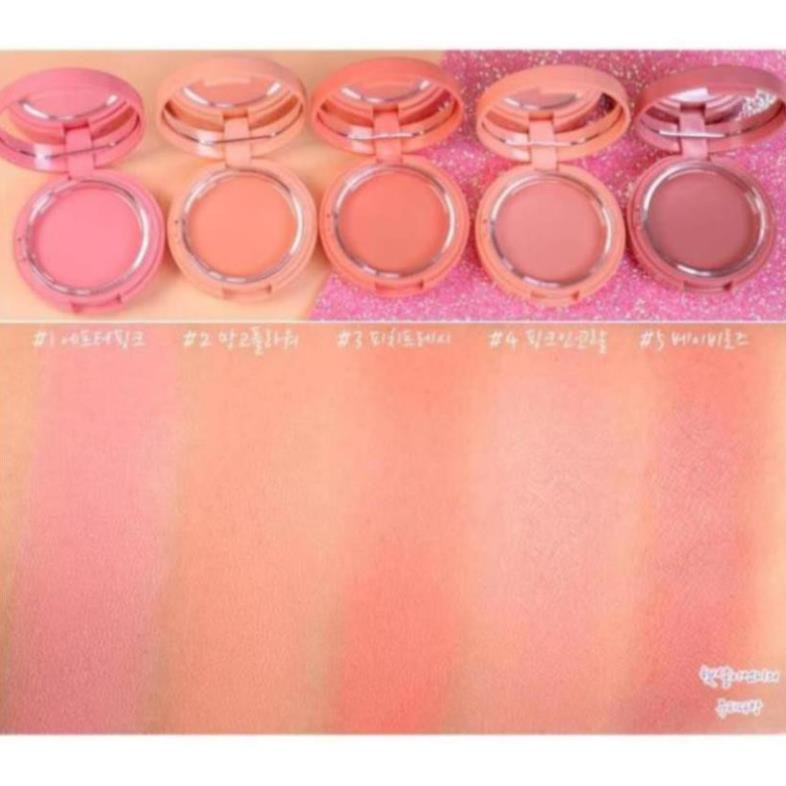 Phấn má hồng siêu lì Aritaum Sugarball Velvet Cheek Color