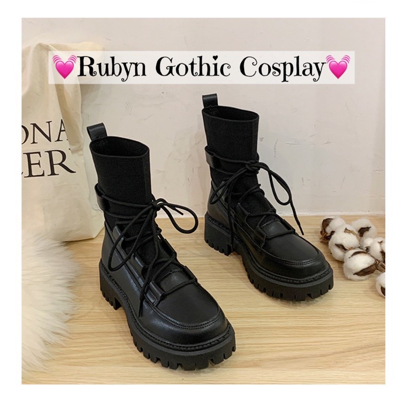 [Sẵn] 🔥 Giày Boots Chiến Binh cổ cao buộc dây cá tính mẫu mới 2021 ( Size 35 - 40 )