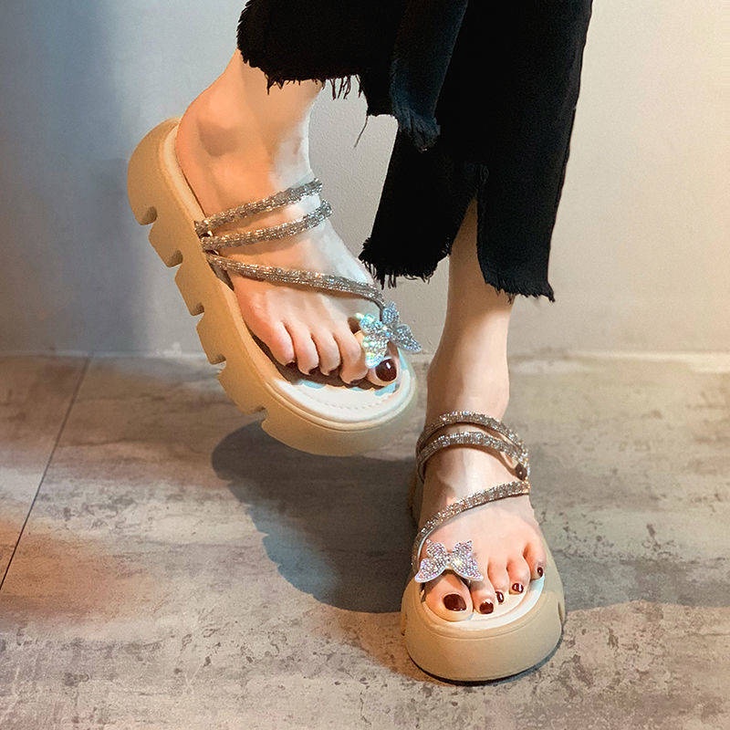 Dép Sandal Đế Dày Phong Cách Thời Trang Mùa Hè Mới Dễ Phối Đồ