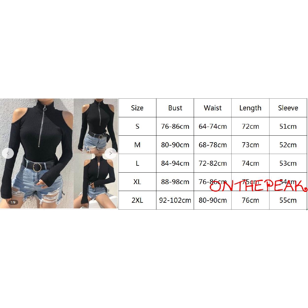 Áo bodysuit tay dài khoét vai cá tính | BigBuy360 - bigbuy360.vn