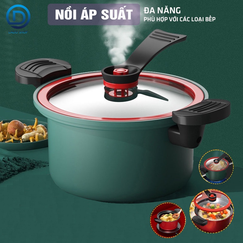 Nồi áp suất đa năng LOOX 24cm 3.5ml hầm gà hầm cháo siêu nhanh