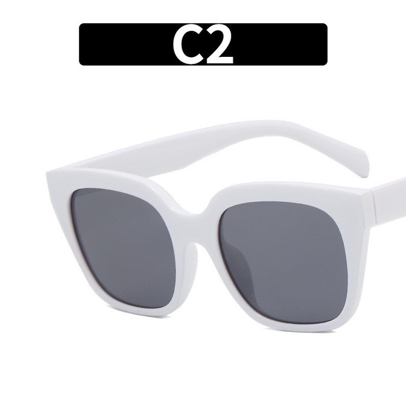 Kính Mát Gọng Vuông Cỡ Lớn Chống Tia UV Thời Trang Hàn Quốc Cho Nữ