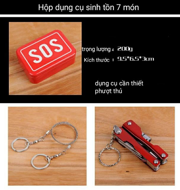 BỘ DỤNG CỤ SINH TỒN SOS STOP