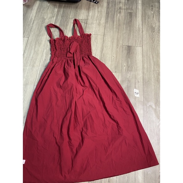 2hand đầm đỏ 160