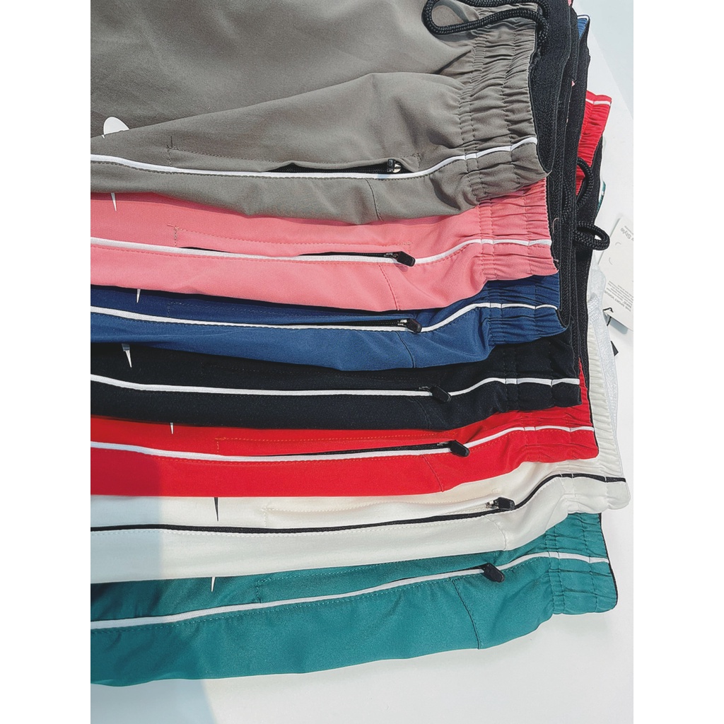 Quần Dài Jogger Sọc Trắng Chất Xi Dù, Có Túi Khoá Kéo Xịn Xò