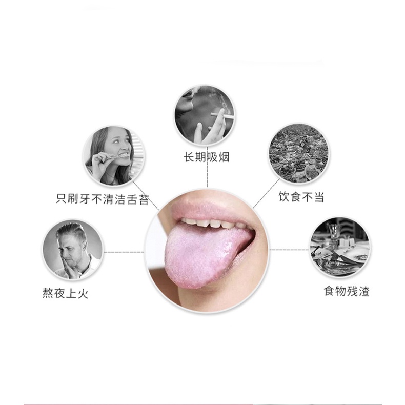 Bàn chải vệ sinh lưỡi thiết kế hai mặt tiện lợi