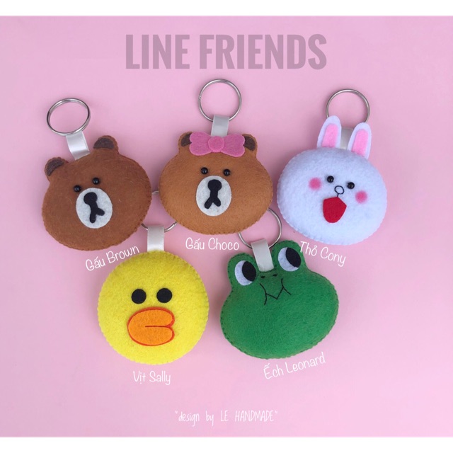 Móc khoá handmade mặt thú