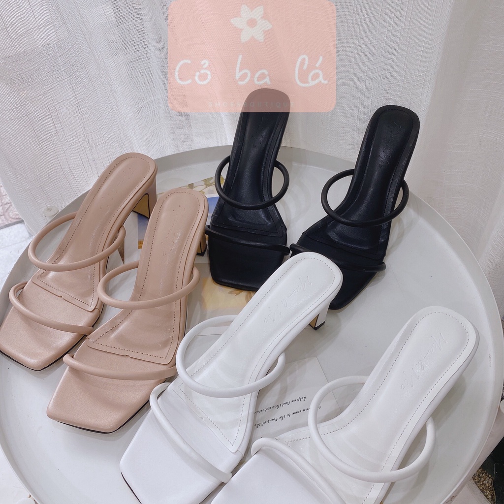 DÉP CAO GÓT COBALA SHOES - GUỐC NỮ THỜI TRANG QUAI MÃNH - GÓT THỜI TRANG 5 PHÂN - D20076900