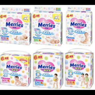 Tã quần/dans merries nội địa thêm miếng s88/M64/m68/L50/xl44