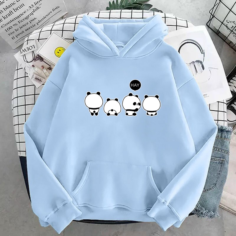 Áo khoác Hoodie form rộng sweater nỉ Ulzzang 4 chú gấu trúc Hot trend Thời Trang Thu Đông siêu đẹp | BigBuy360 - bigbuy360.vn