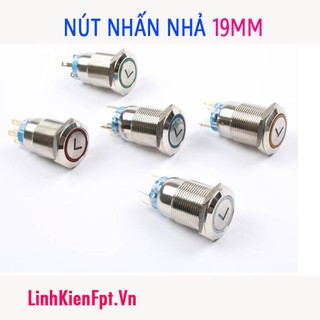 ⚡️FLASH SALE⚡️ Nút Nhấn Nhả , Nhấn Đề Chống Nước 19mm Giá rẻ nhất