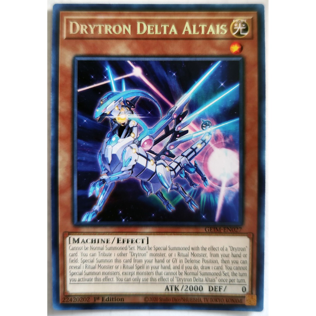 [Thẻ Yugioh] Drytron Delta Altais |EN| Super Rare / Rare