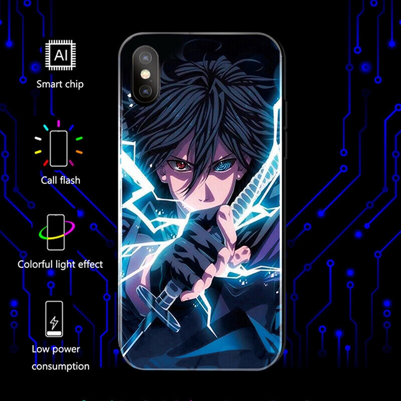 Ốp điện thoại họa tiết Naruto Sasuke Itachi Kakashi dành cho iPhone 11 Pro Max Xs XR X 8 7 6s 6 Plus