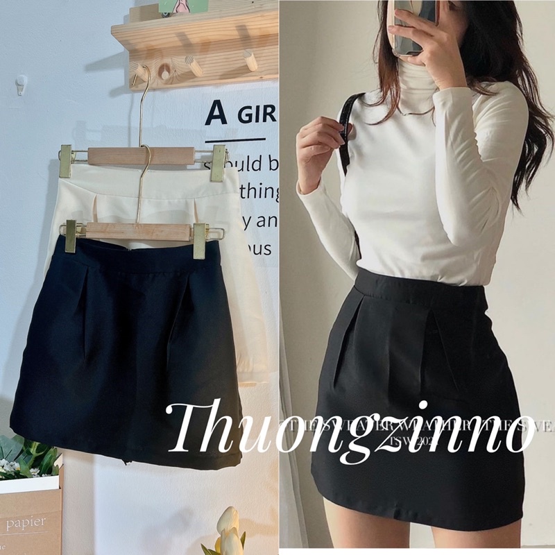 [Ảnh thật/Video] Chân váy ngắn chất TAFTA sang chảnh Chân váy chữ A hàn quốc