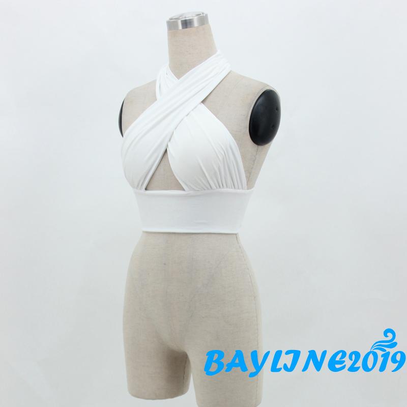 Áo Croptop Hai Dây Màu Sắc Thời Trang Mùa Hè Gợi Cảm Cho Nữ