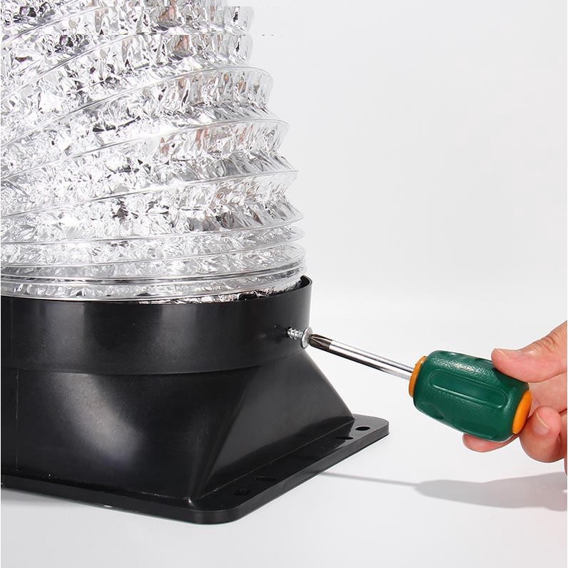 Đầu Nối / Van nối Quạt Hút mùi , Ống Nhôm tròn nhún sun thông gió Dẫn Khói thoát khí - Chính Hãng SIêu Dầy