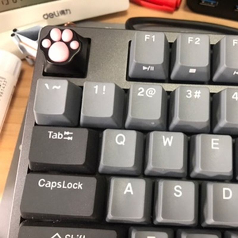 Nút Bàn Phím Bằng Silicon ABS Hình Chân Mèo Cho Cherry MX Switch