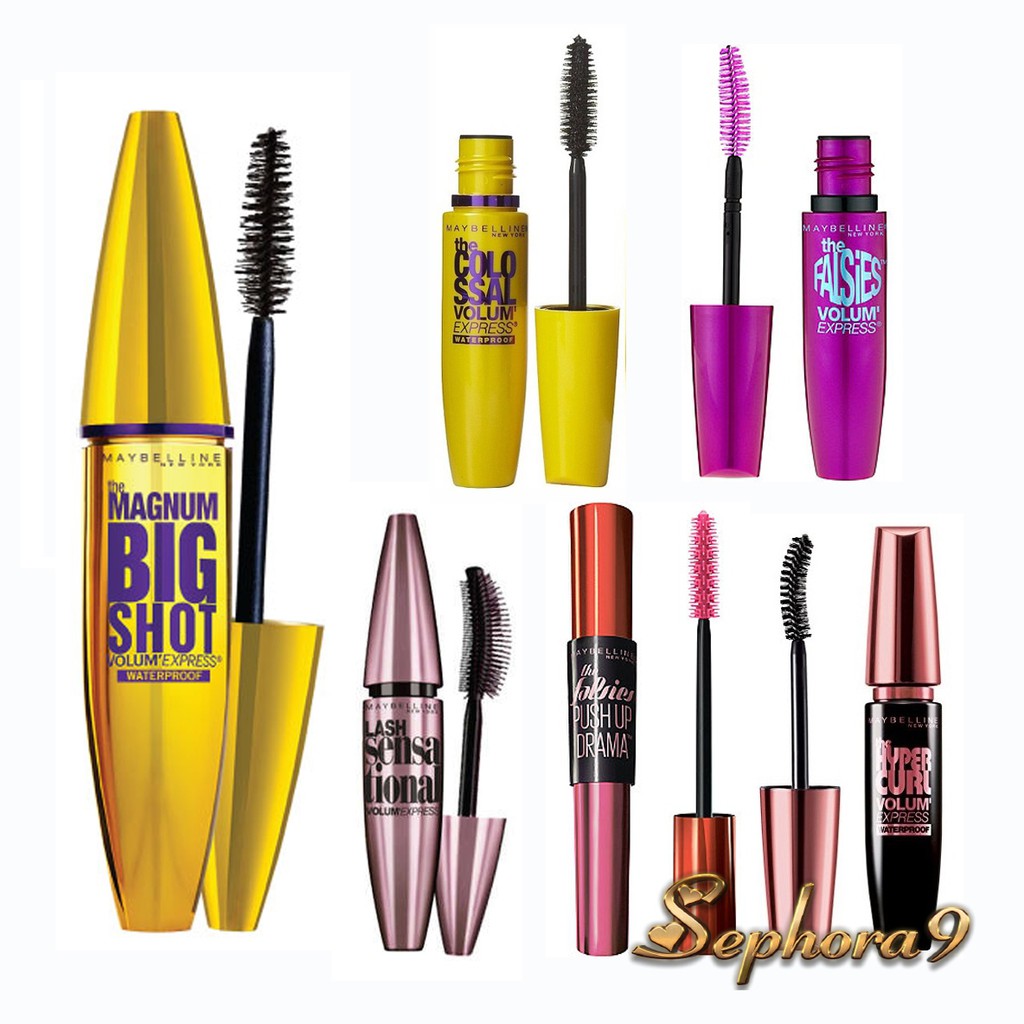 Chuốt Mi Mascara Maybelline The Colossal \ Falsie \ Lash Sensational \ Push Up Drama [Best Seller 2019]