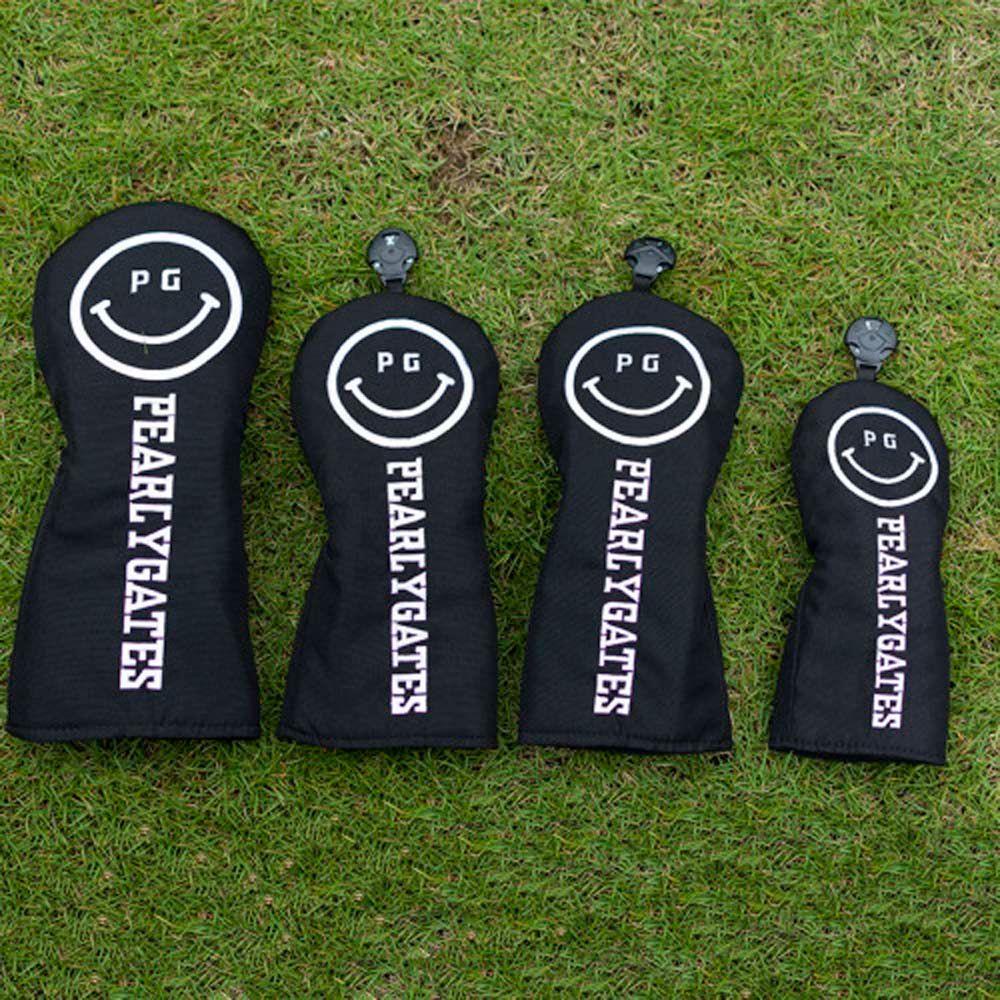 Bọc đầu gậy golf gỗ họa tiết mặt cười nhiều màu sắc làm quà tặng cho unisex