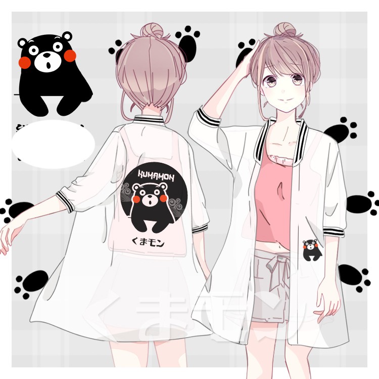 [Order] YAS0327-Áo choàng mỏng  gấu Kumamoto