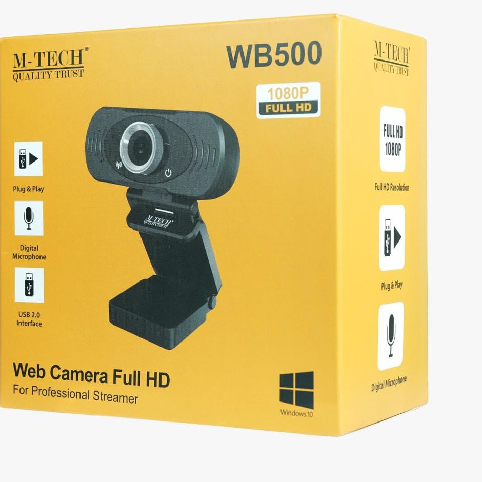Webcam m-tech 1080p full hd Wb500 - Pc Usb 2.0 wb-500 | BigBuy360 - bigbuy360.vn