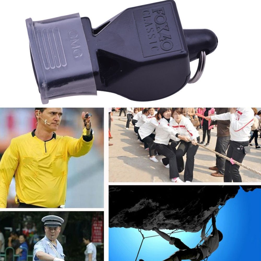 Còi trọng tài bằng nhựa nhiều màu có dây đeo tiện dụng