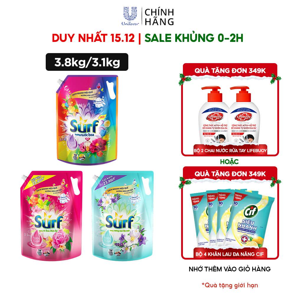 Nước giặt Surf túi 3.5kg/3.1kg