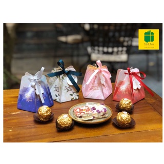 Set 100 hộp quà cưới / quà tri ân khách hàng lục giác sang chảnh