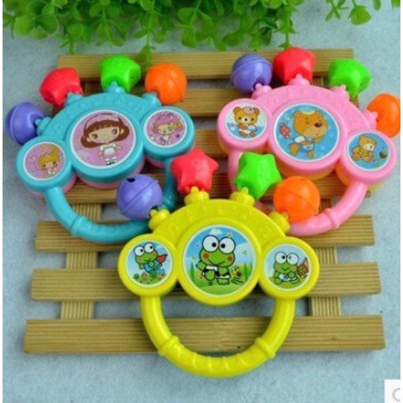 Xúc xắc/ lục lạc cầm tay 4 chuông cho bé