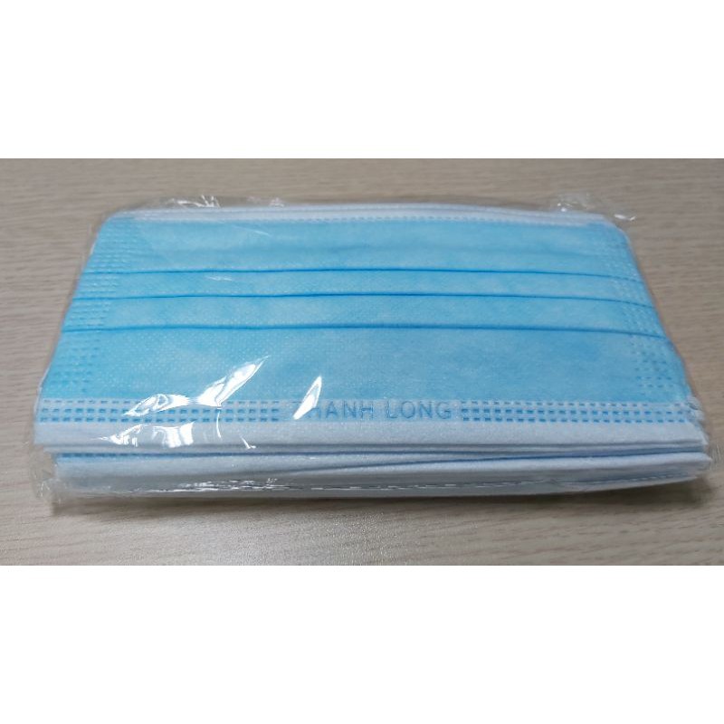 Khẩu trang y tế 4 lớp kháng khuẩn túi 10 chiếc màu xanh chống dịch cực tốt, chống bụi mịn, chăm sóc sức khỏe | BigBuy360 - bigbuy360.vn
