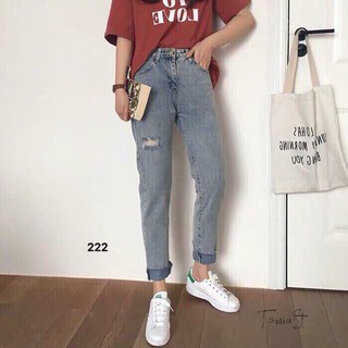 Quần jean baggy rách gối [Hot Trend 2020]