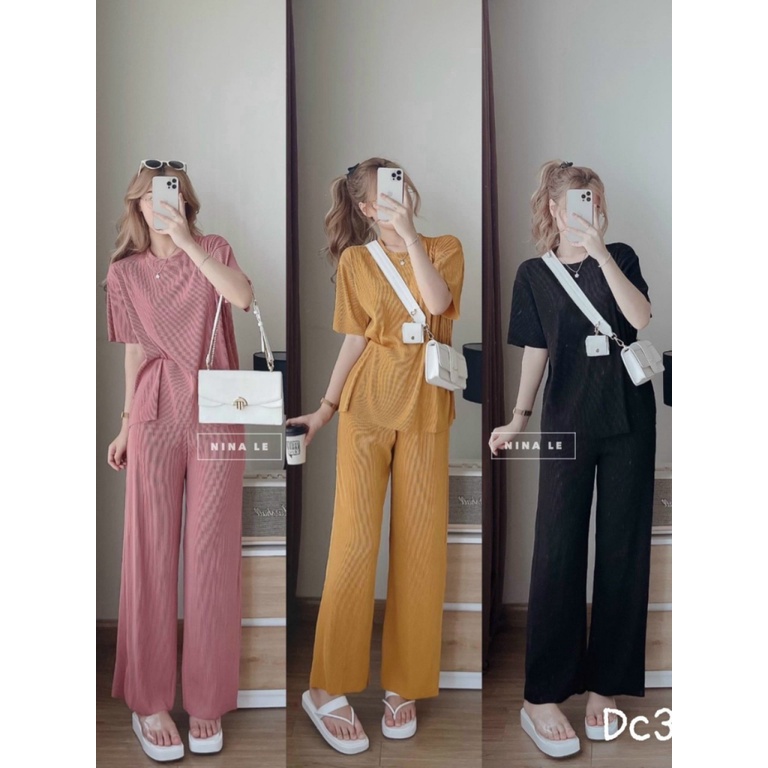 (MẪU MỚI) MẪU HOT SÉT BỘ NỮ THUN GÂN KIỂU FORM SUÔNG DỄ MẶC CHE KHUYẾT ĐIỂM CHO CÁC NÀNG HHP FASHION